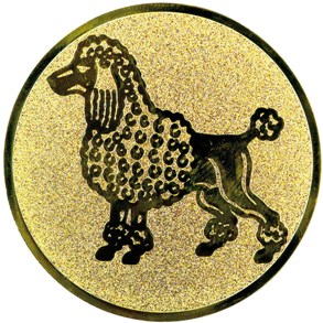 Эмблема собака "Пудель" 179-25 м