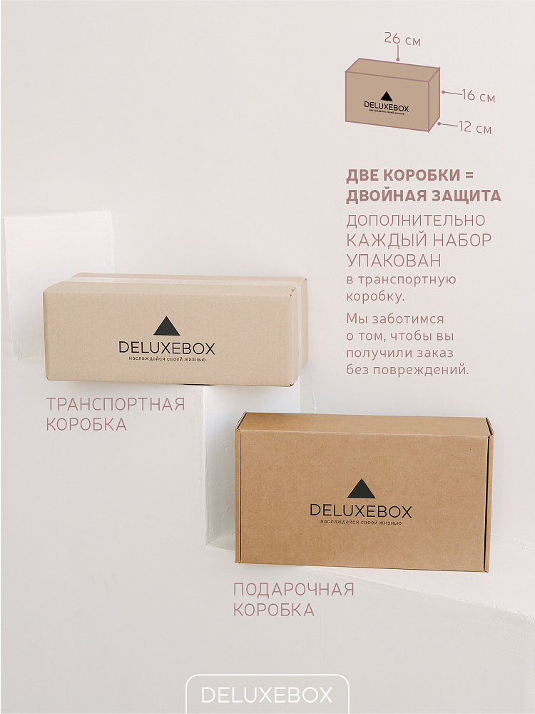 DELUXEBOX Косметичка маленькая PINK SUNSET дорожная несессер из экокожи