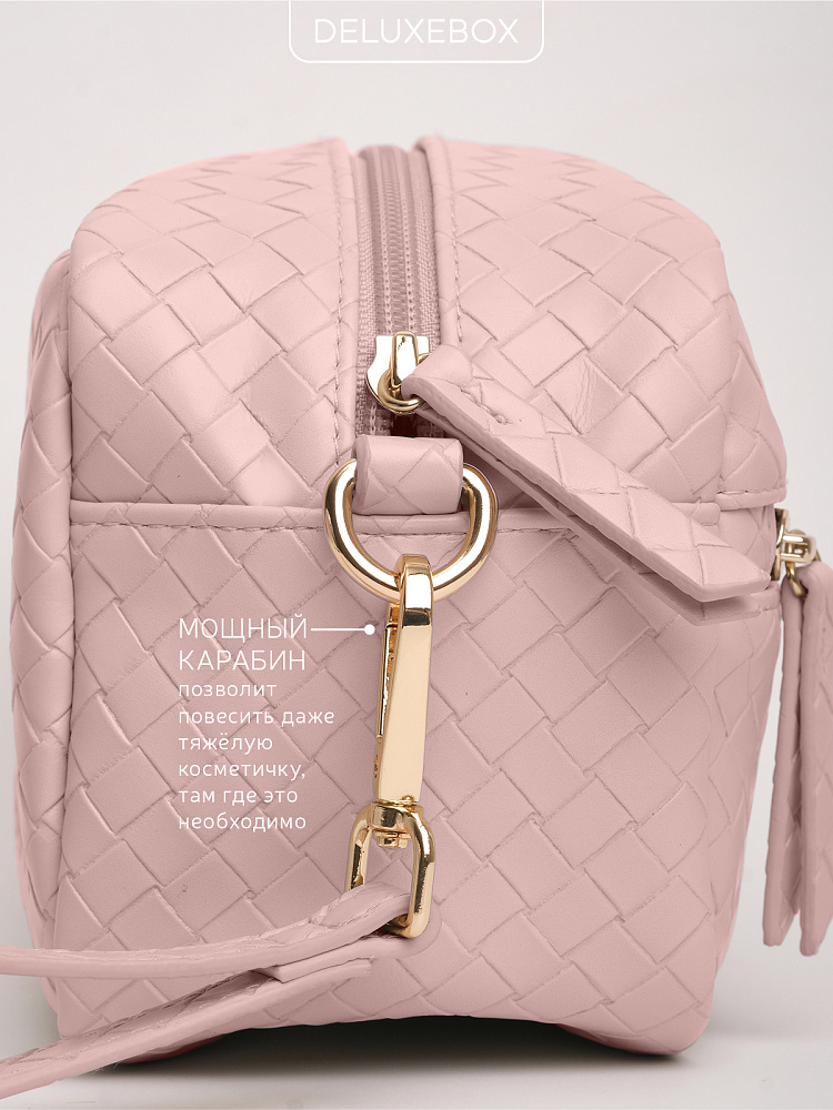 DELUXEBOX Косметичка маленькая PINK SUNSET дорожная несессер из экокожи