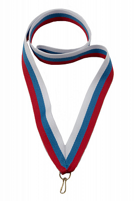 Лента для медали "Россия" (бел/син/красн) 